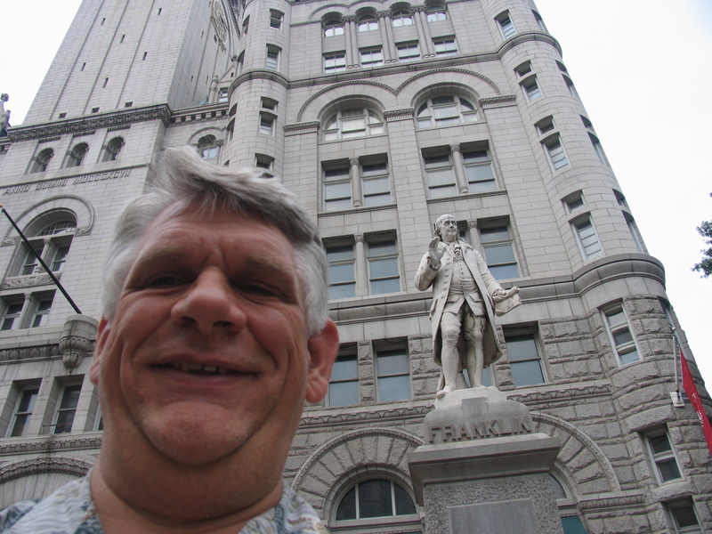 Me with Ben Franklin.