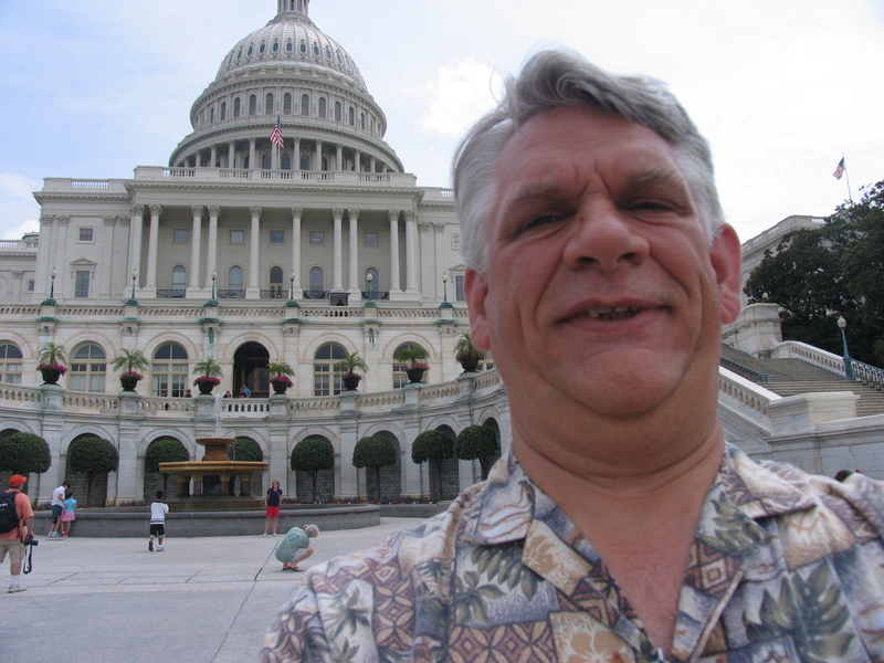 Me in front of the Capitol building.