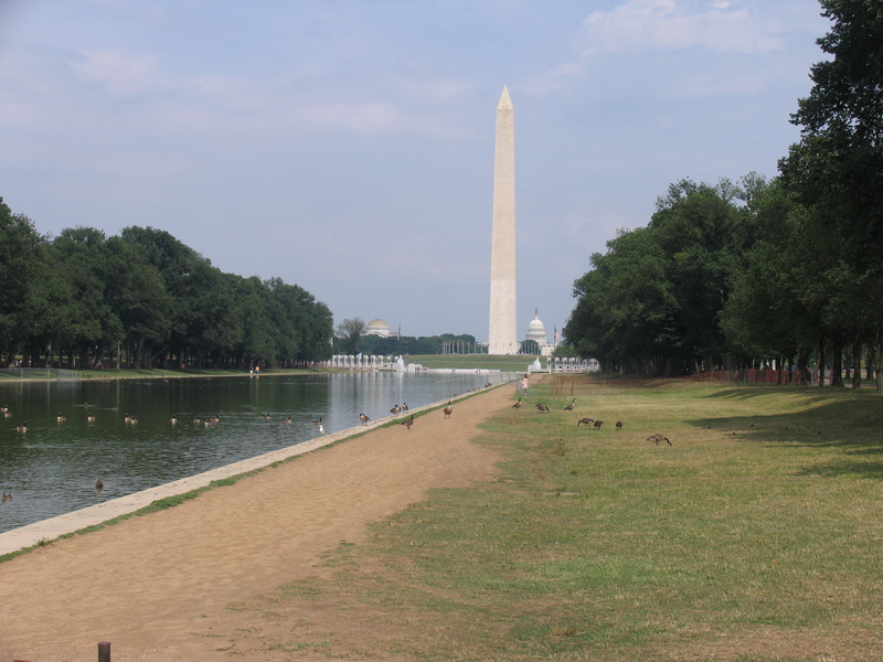 The Monument as seen from near the Lincoln Memorial.