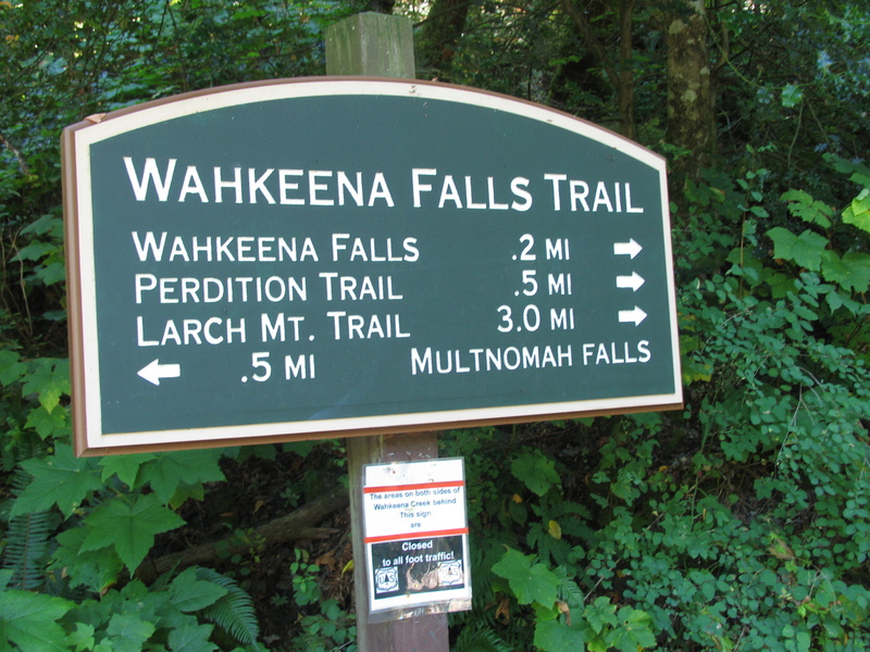 Wahkenna Falls Trail.