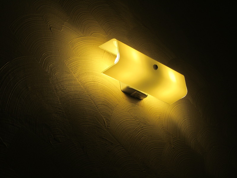 Here is a closeup of the hall light closest to the living room.