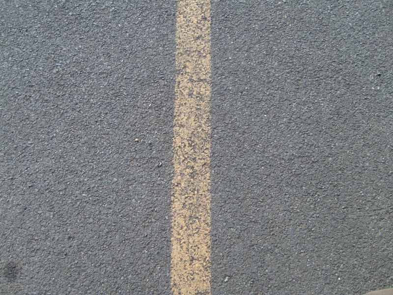 asphalt with line